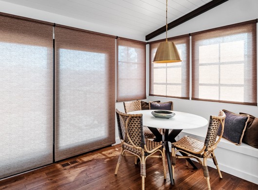 Designer Screen Shades in Kitchen