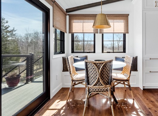 Designer Screen Shades in Kitchen