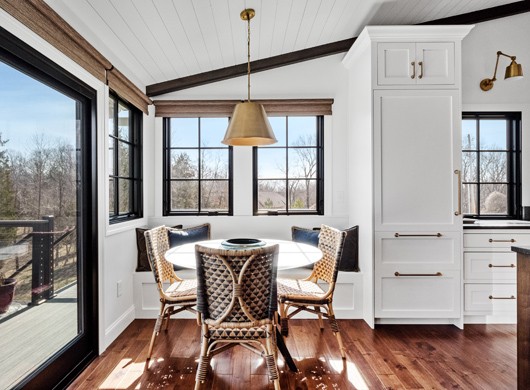 Designer Screen Shades in Kitchen